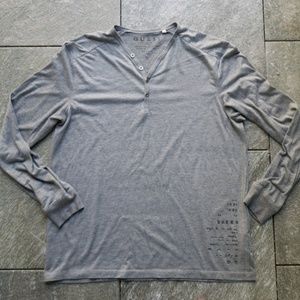 Men's Light Gray Guess Shirt with Writing Graphic